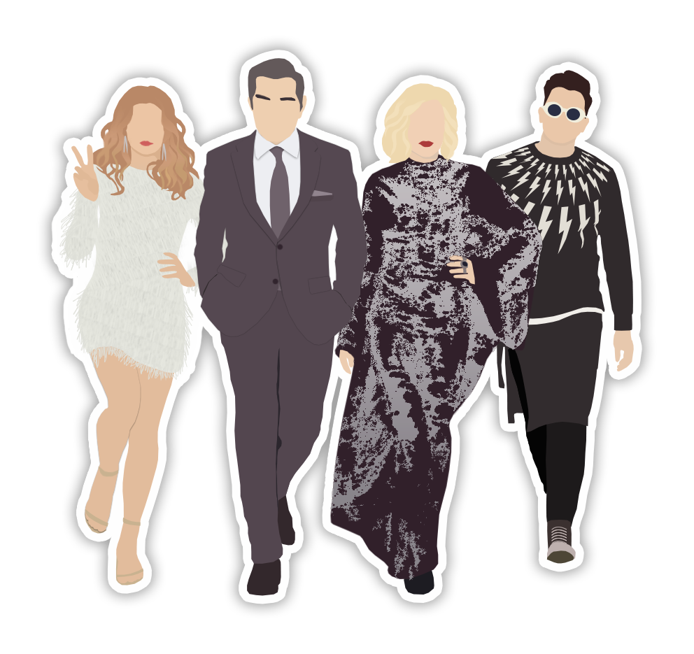 Schitt's Creek Rose Family Sticker