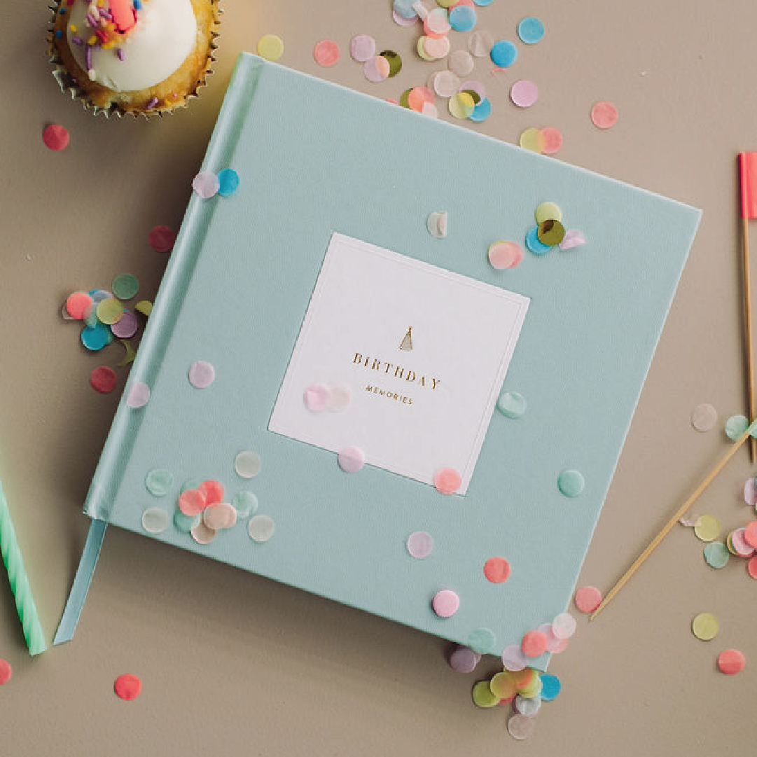 Birthday Memories Journal - Powdered Blue