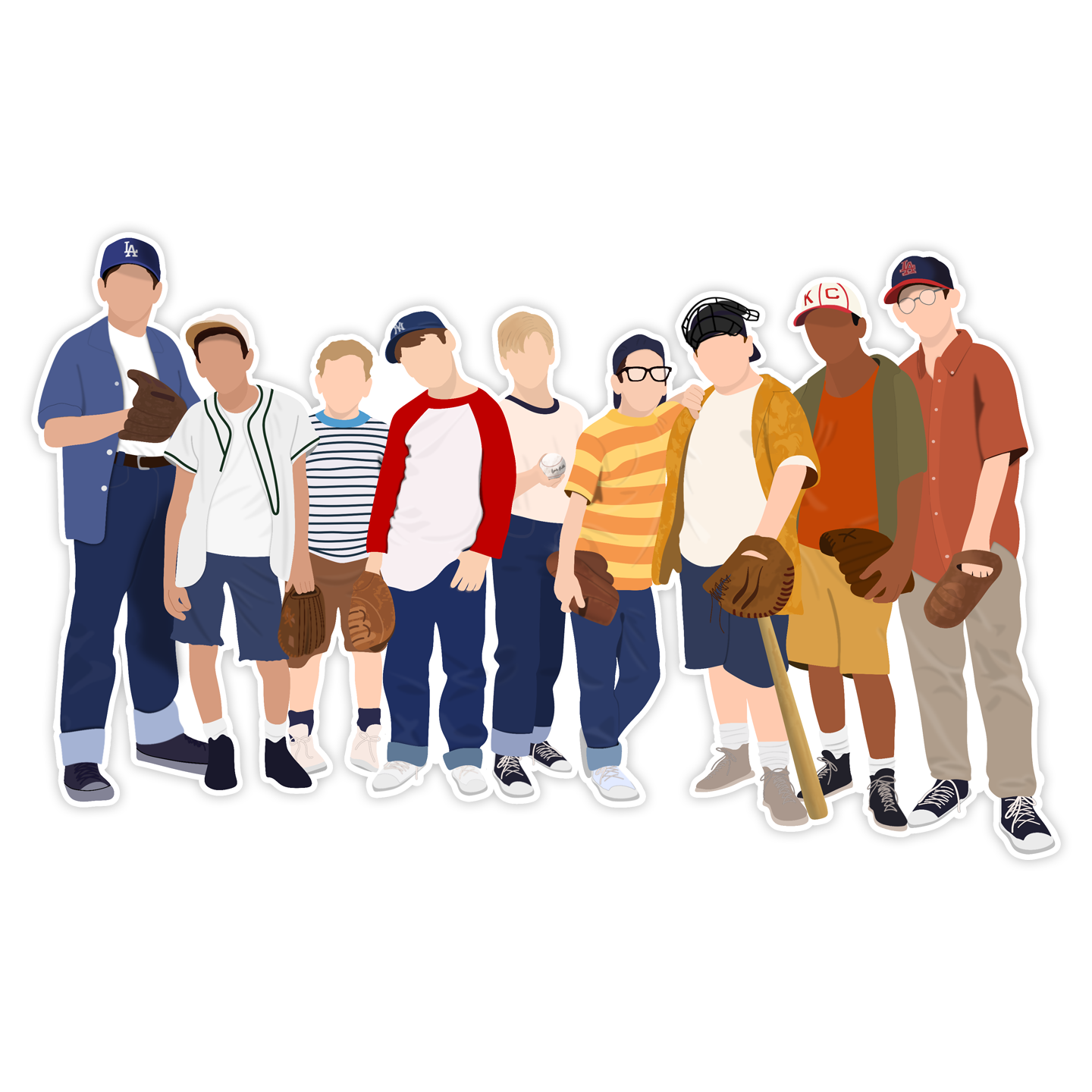 The Sandlot Team Sticker