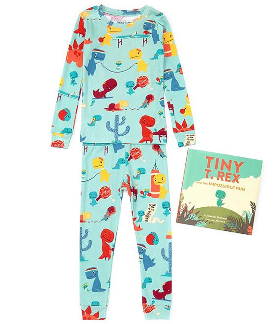 Tiny T-Rex And The Impossible Pajama Set with Book