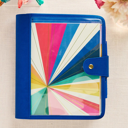 7x9 Clear Planner Folio - Royal Blue