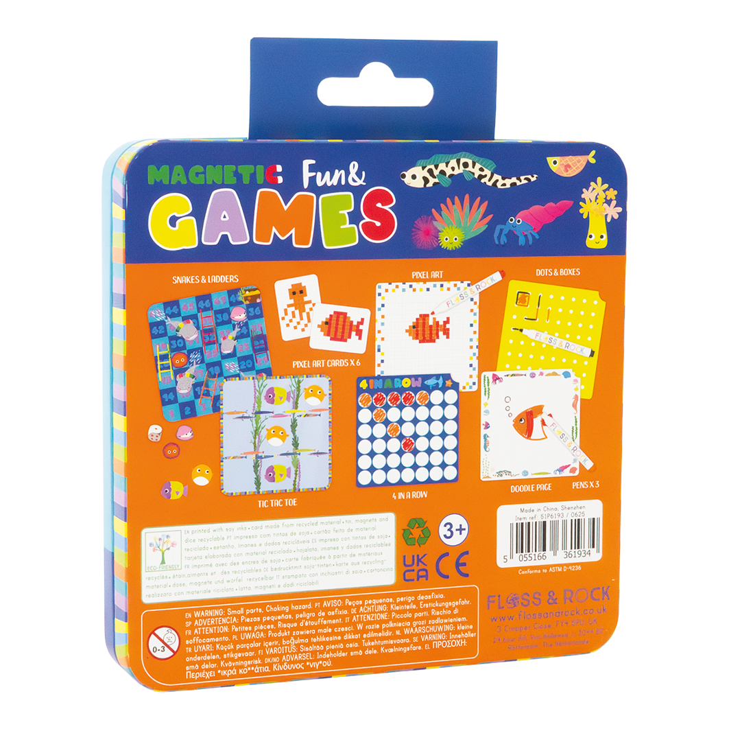 Floss & Rock Ocean Magnetic Fun & Games Tin