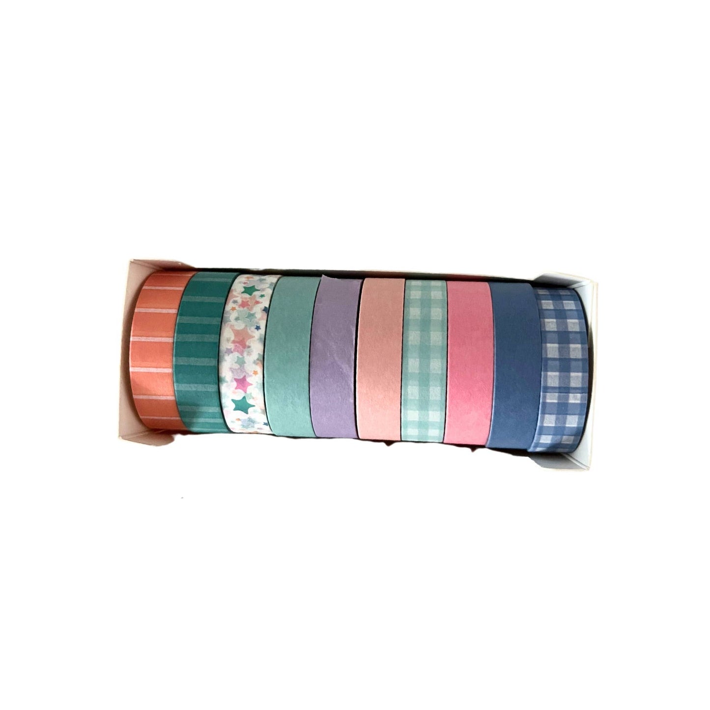 Fun Washi Tape Set - 10 Colorful Rolls, 5 Meters Each