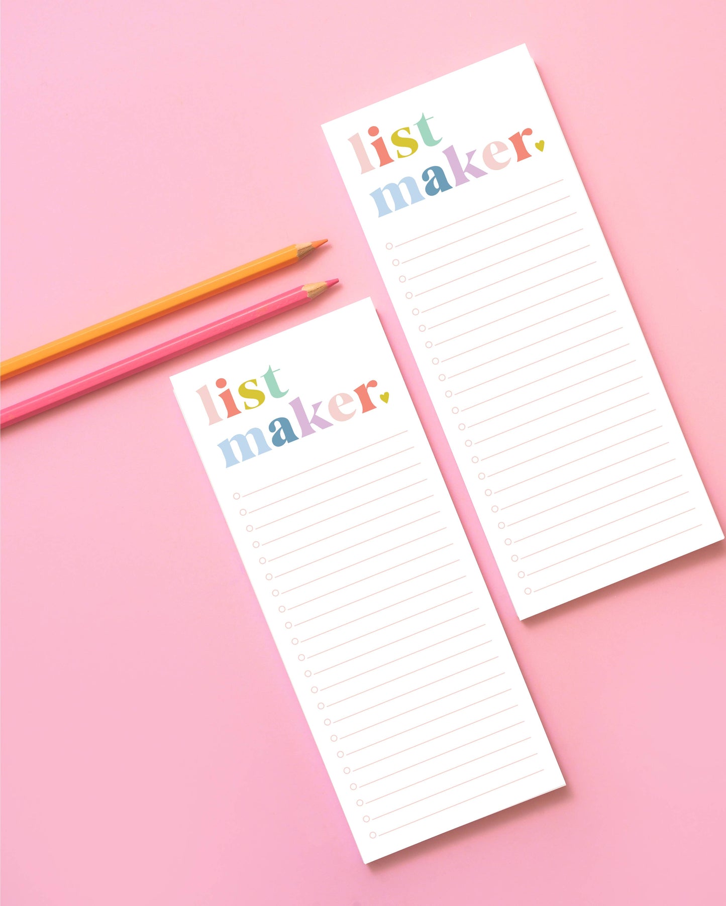 Notepad - List Maker 3.5x8.5”- 75 pages