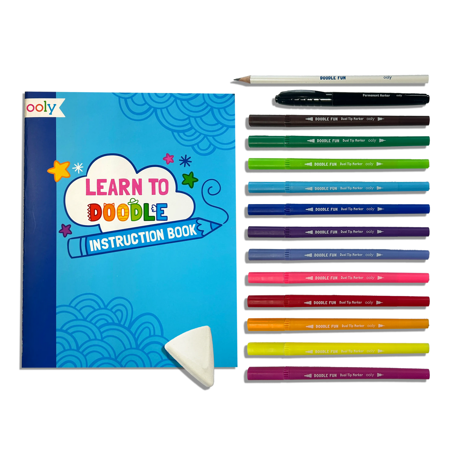 Doodle Fun: Draw & Color Activity Kit (17 PC Set)