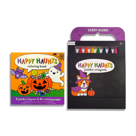 Carry-Along Coloring Book Set - Happy Haunts