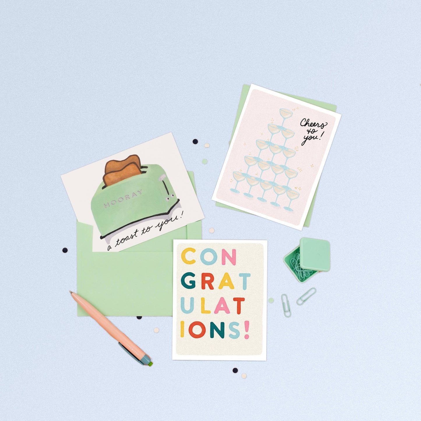 Block Letter Congrats Card | Congratulations Card