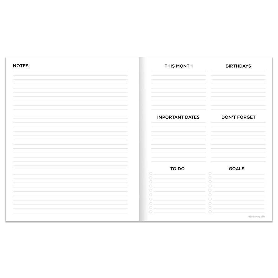 July 2025 - June 2026 Vivid Jungle Medium Monthly Planner