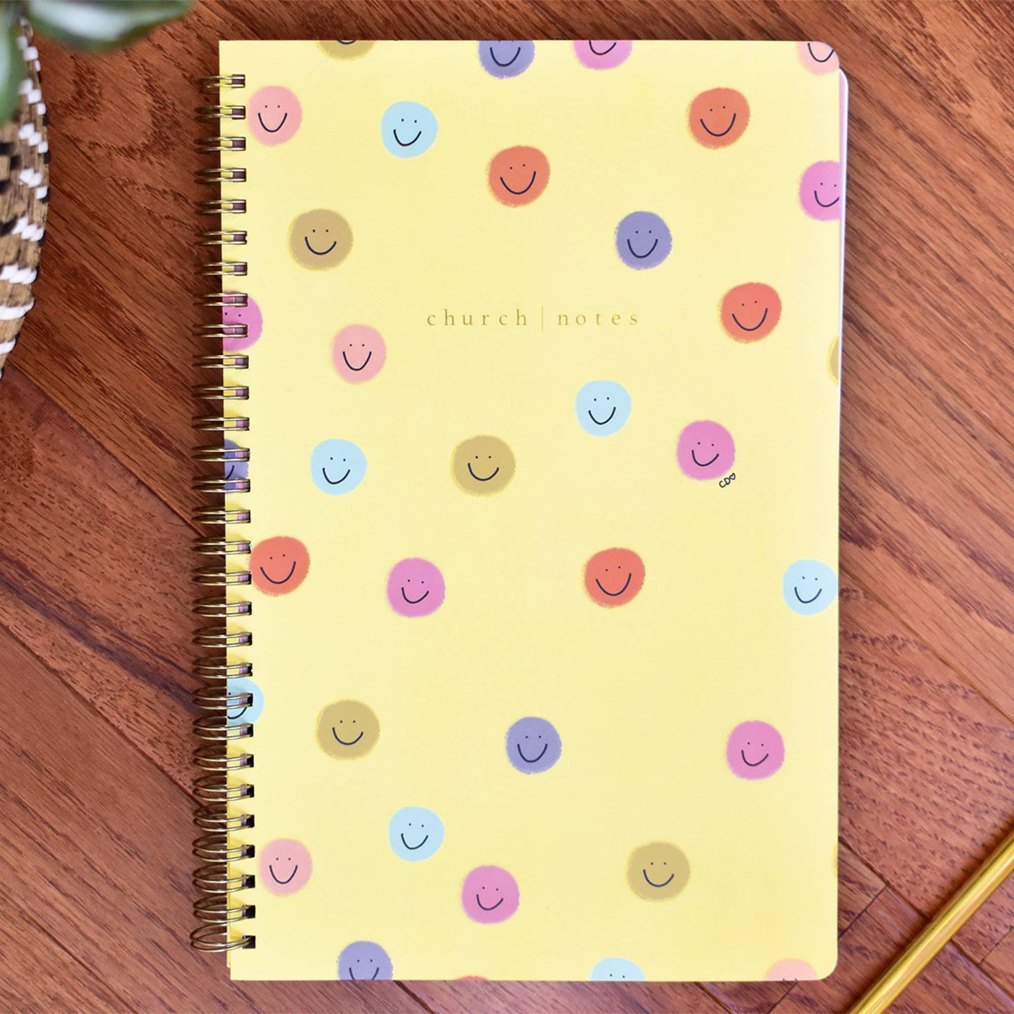 Church Notes Notebook - Smiley by Callie Danielle