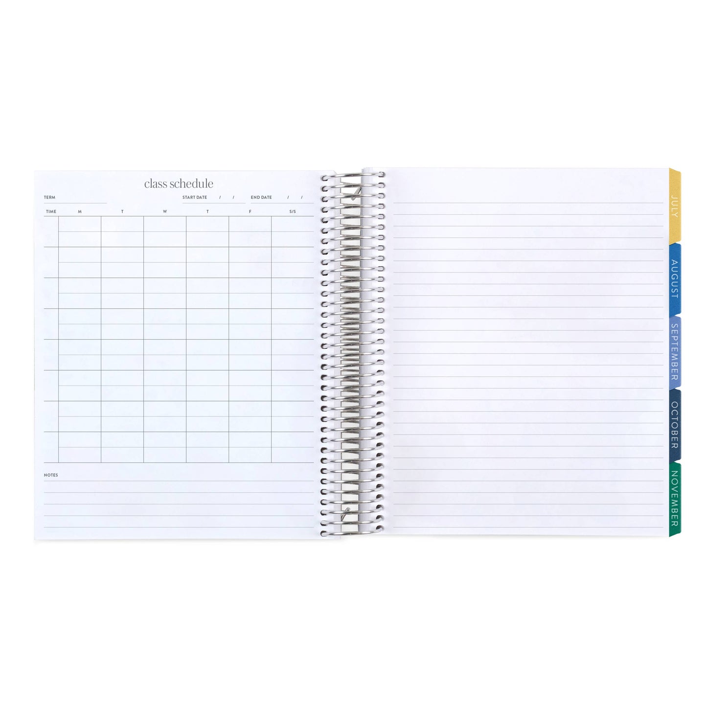 7x9 Coiled Academic Planner - Crochet Brights