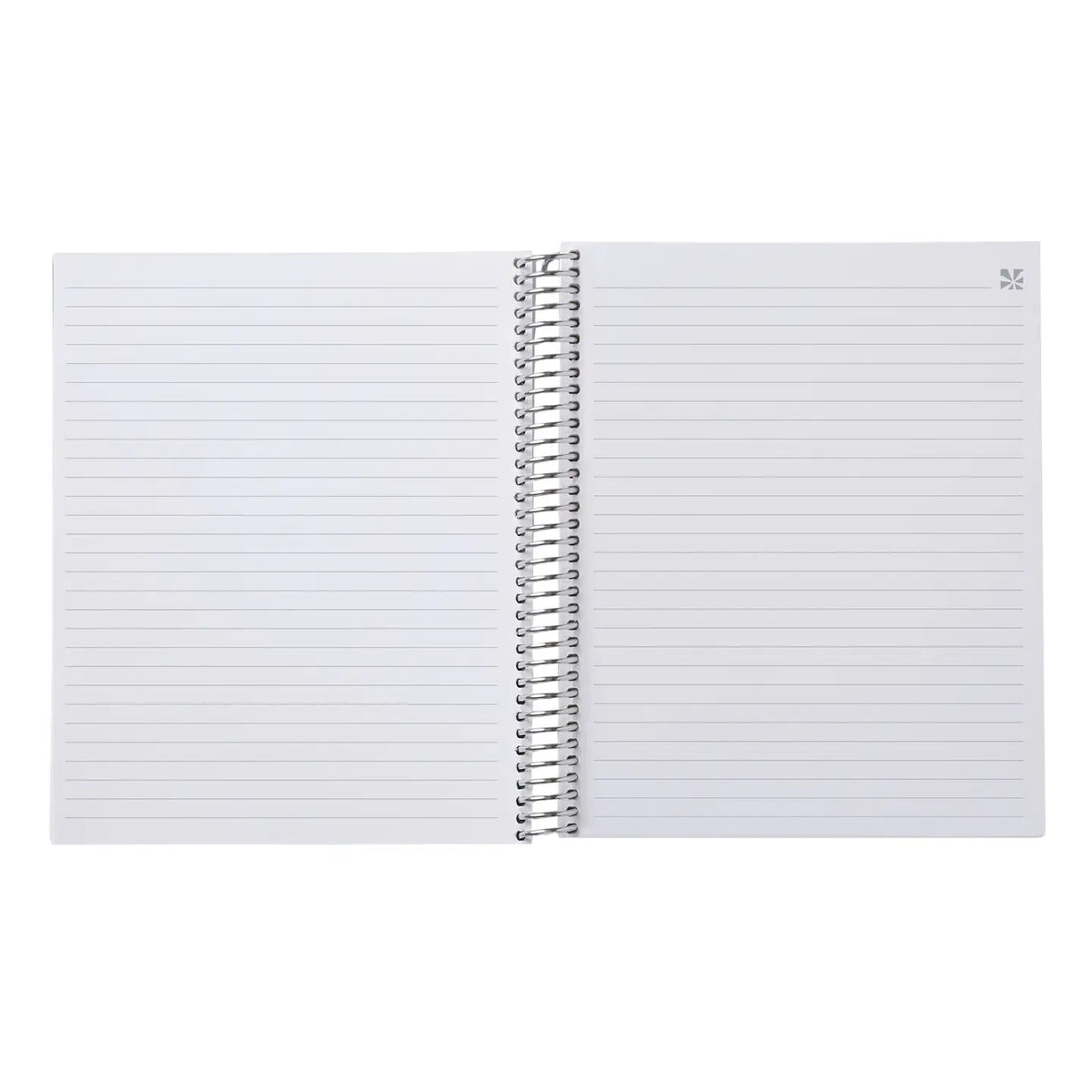 7x9 Prismatic Pencils Coiled Notebook - lined, platinum coil