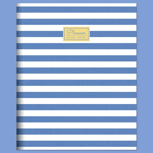 July 2026 - June 2027 Linen Lines Large Monthly Planner
