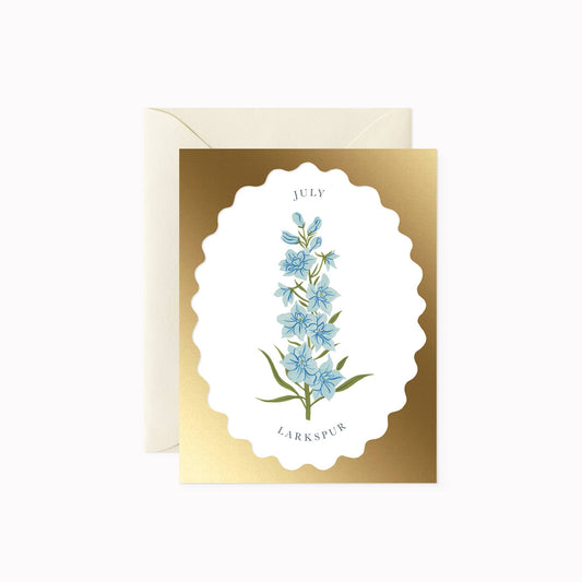 BIRHT MONTH FLOWER | JULY | greeting card