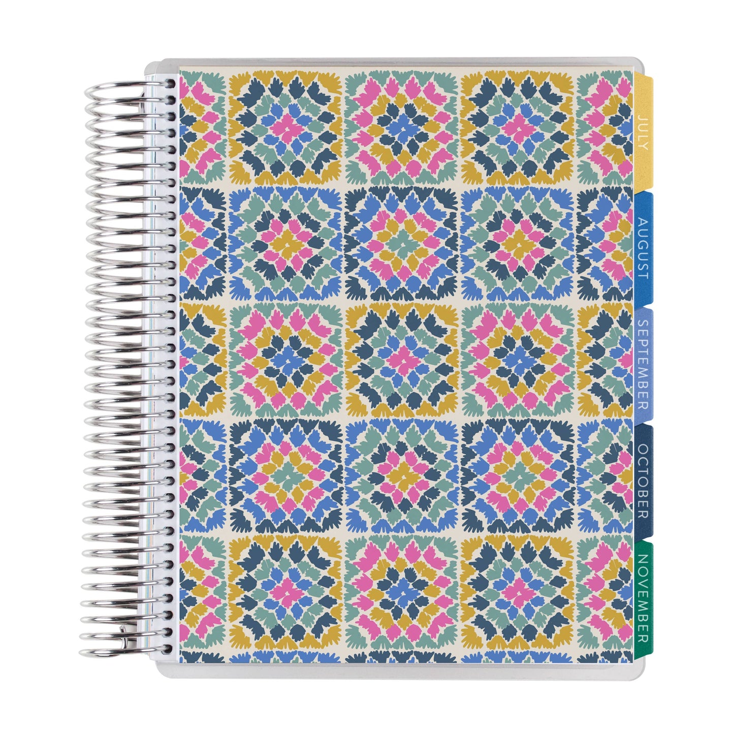 7x9 Coiled Academic Planner - Crochet Brights