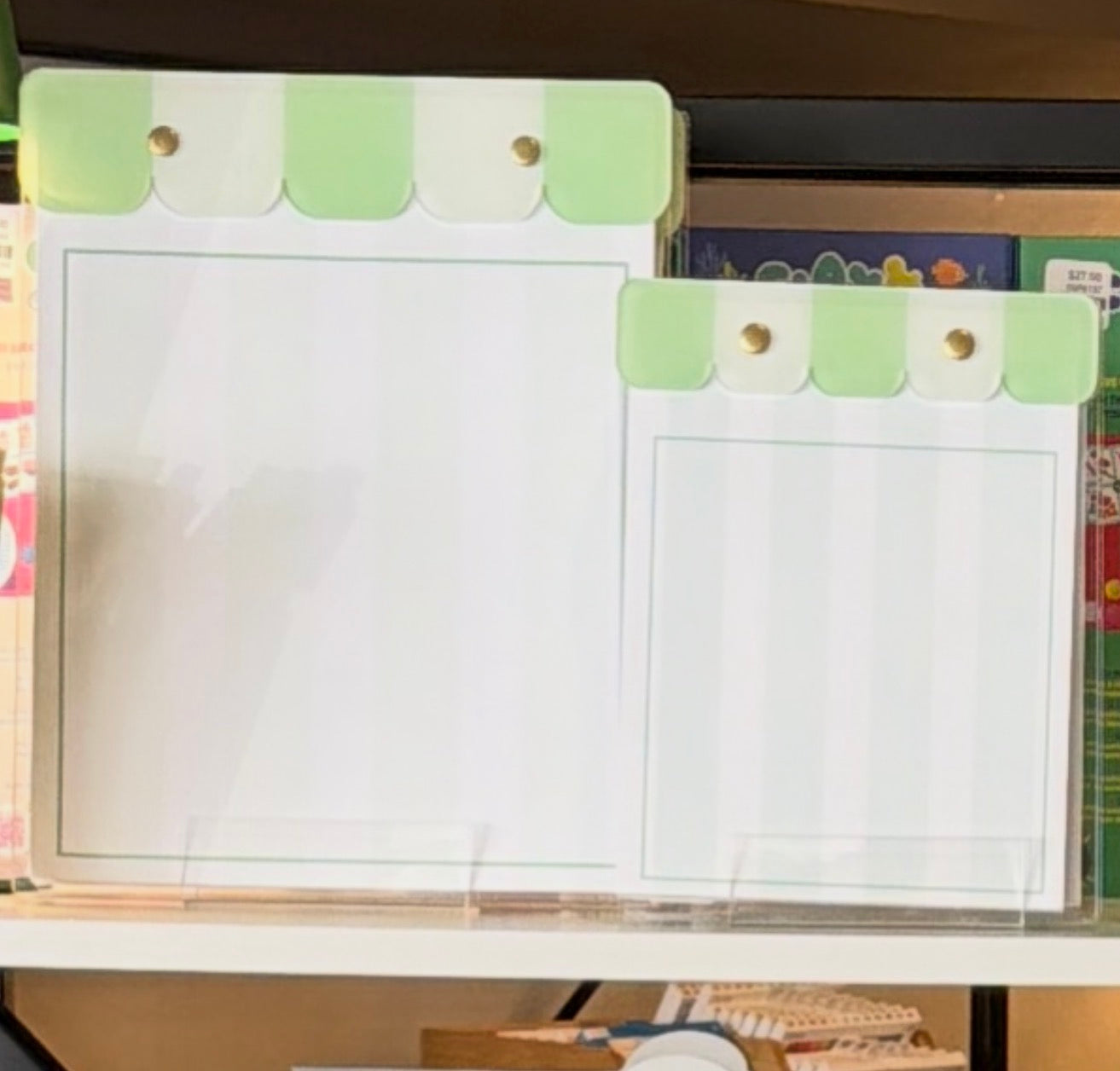 Swag Green Cabana Stripe Large Notepad