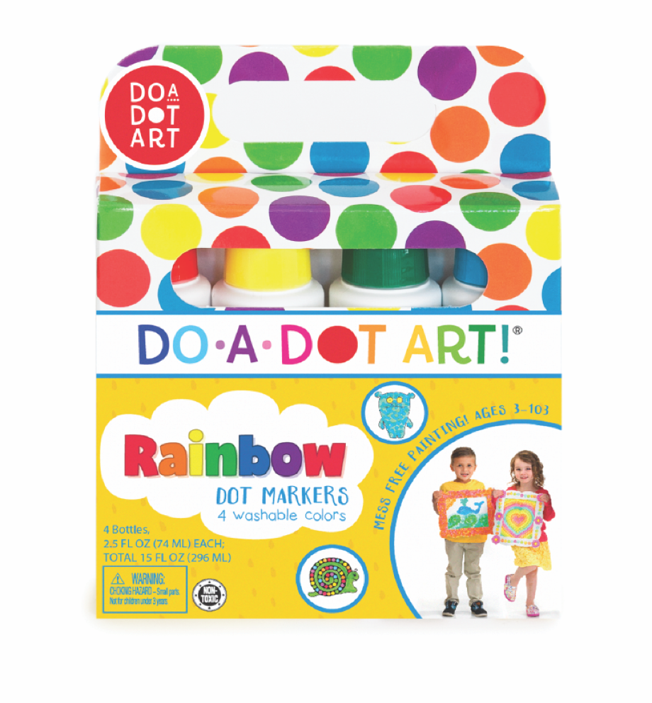 Do A Dot Art! Rainbow Dot Markers - Set of 4- Made in USA
