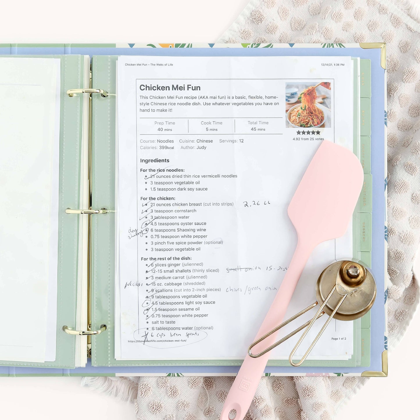 Recipe Binder, Heirloom Kitchen