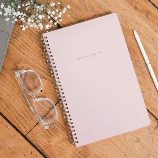 Church Notes Co. Blush Church Notes Bible Study Notebook