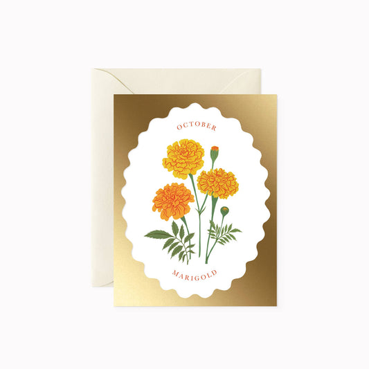 BIRHT MONTH FLOWER | OCTOBER | greeting card