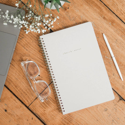 Church Notes Co. Dove Grey Church Notes Bible Study Notebook