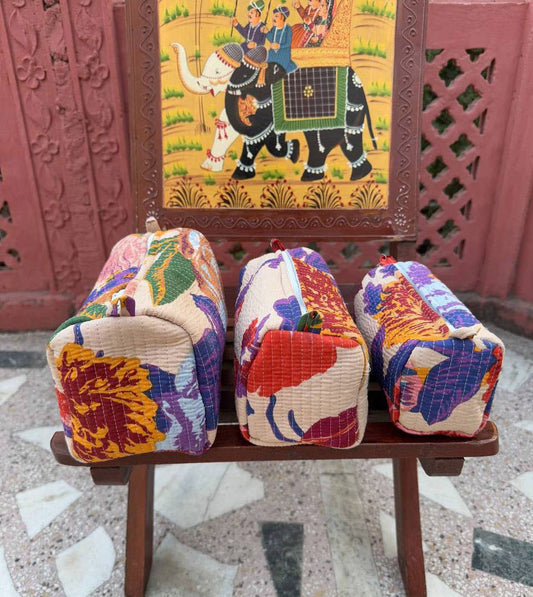 Cotton Quilted Trio Bag set