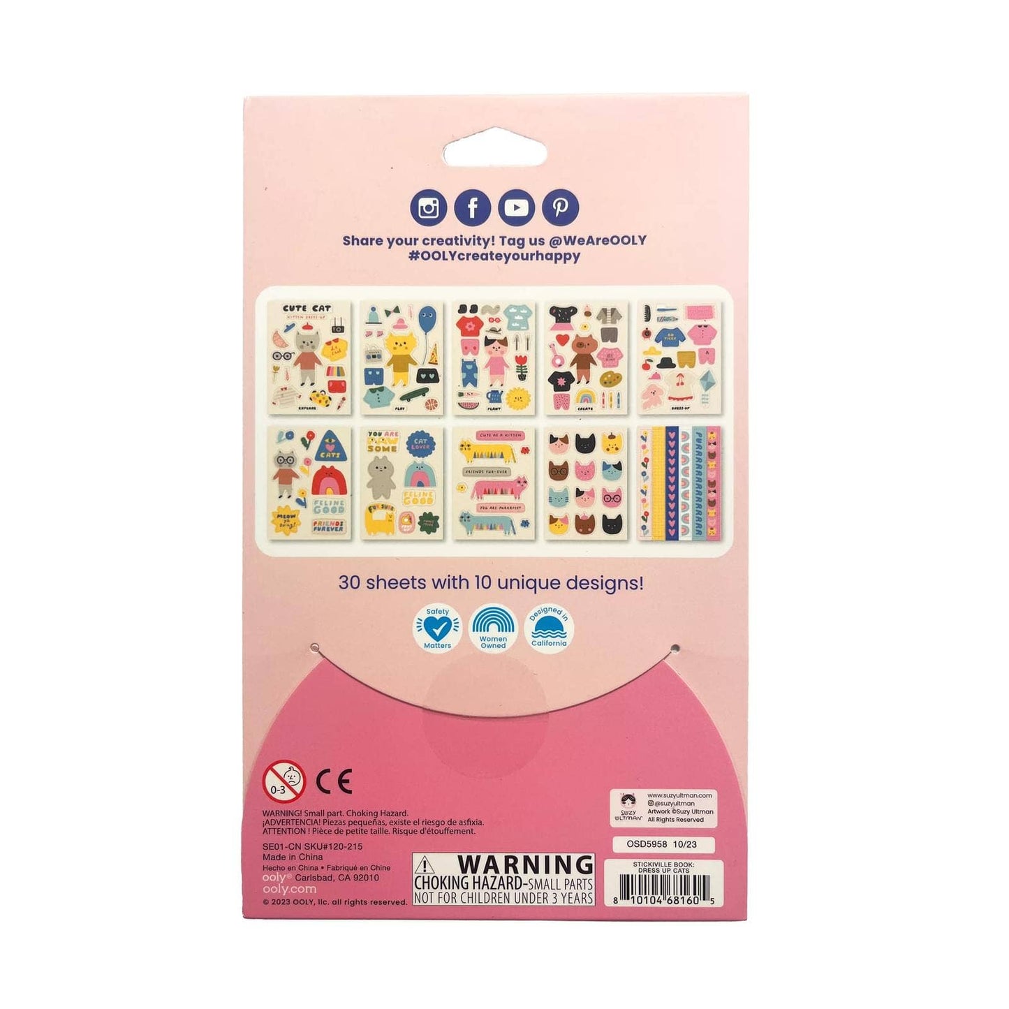 Stickiville X Suzy: A Whole Lotta Sticker Book - Dress Up Ca