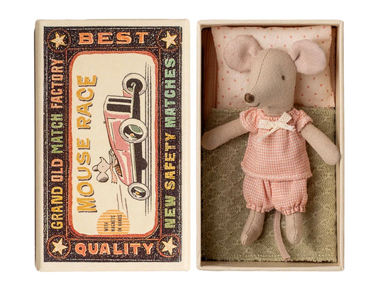 Little Sister Mouse in a Matchbox