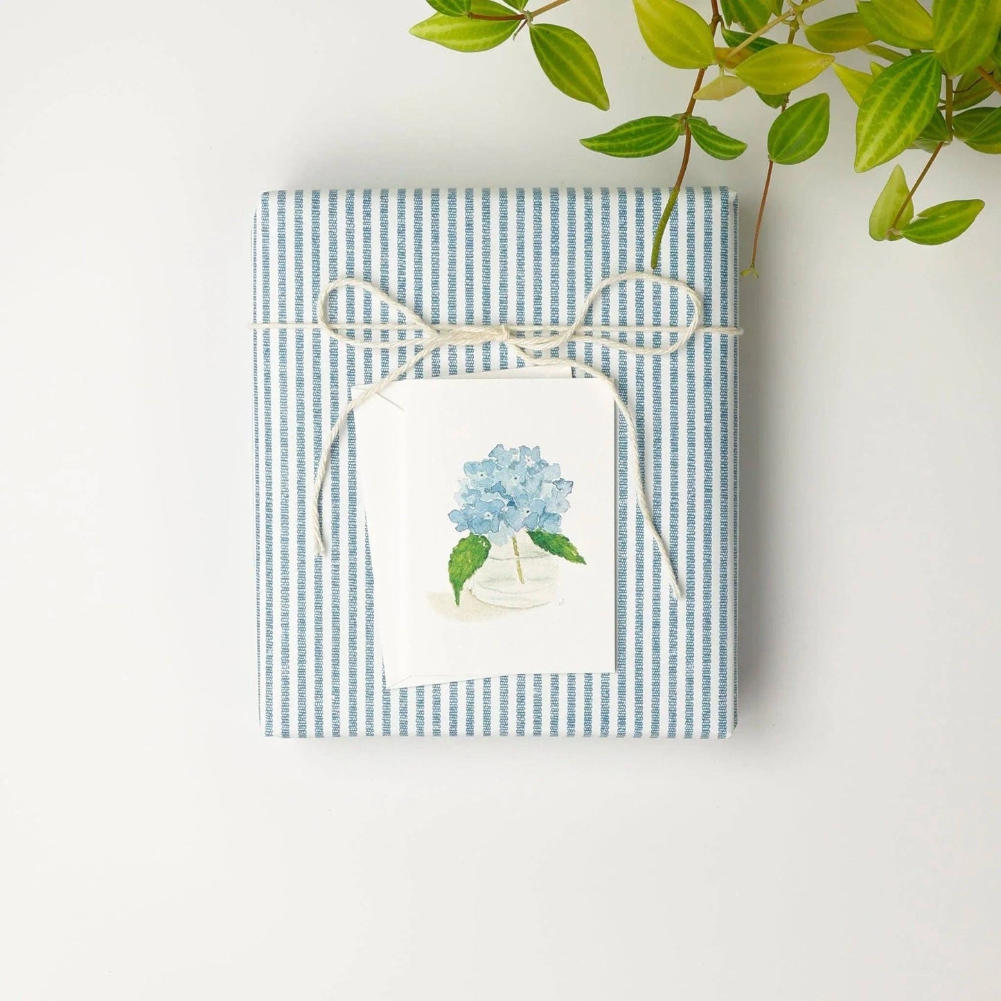 Hydrangea mini enclosure notecard