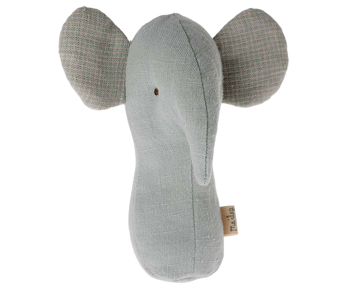 Lullaby friends, Elephant rattle- Light dusty blue