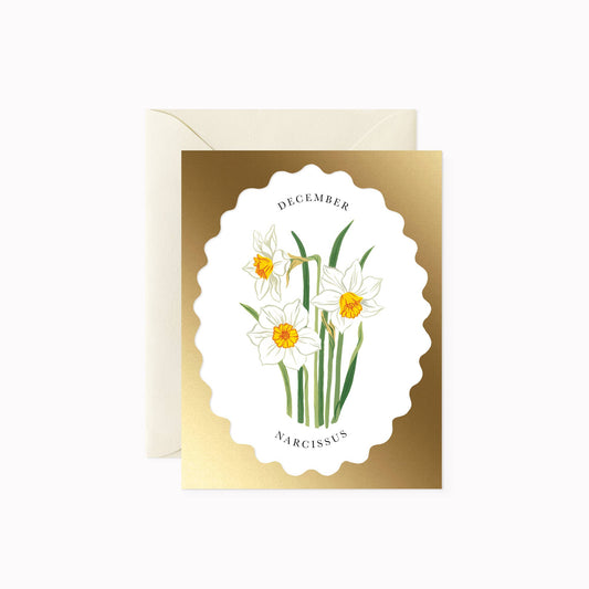 BIRHT MONTH FLOWER | DECEMBER | greeting card