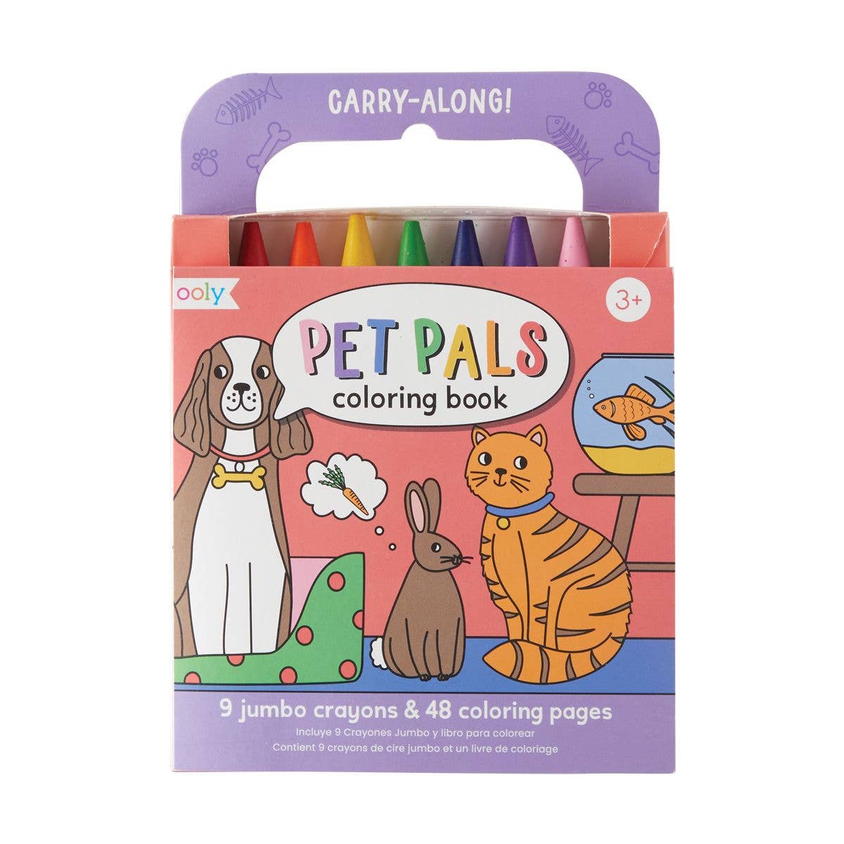 Carry-Along Coloring Book Set - Pet Pals