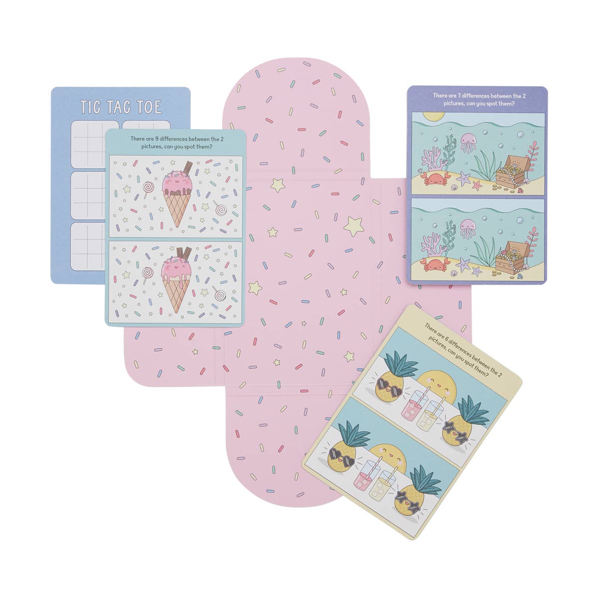 Spot The Difference Activity Cards (Set of 24)