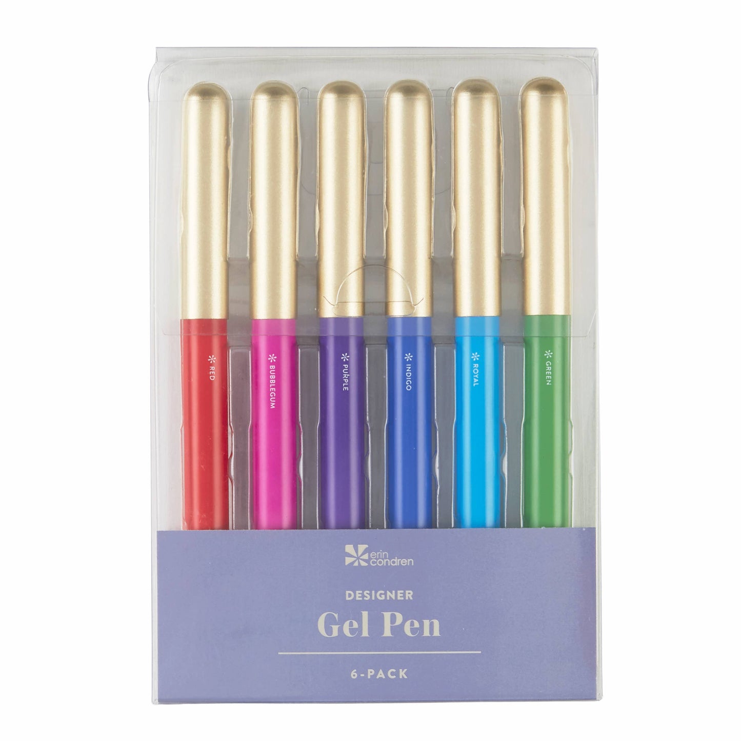 Designer Gel Pen 6-pack