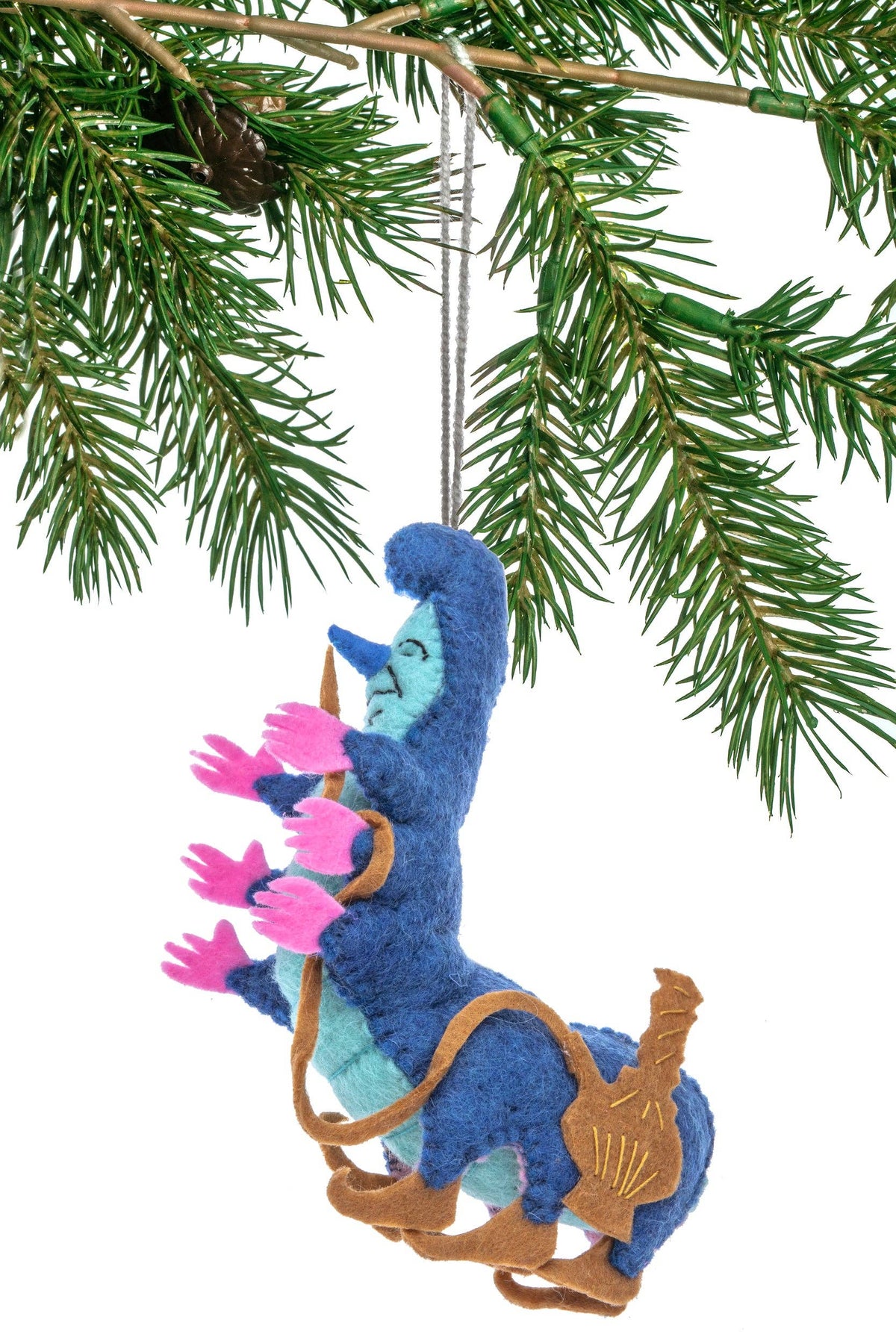 Blue Caterpillar Ornament