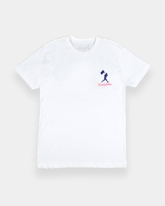 Yuvi Happy Place Baseballism T-Shirt - White