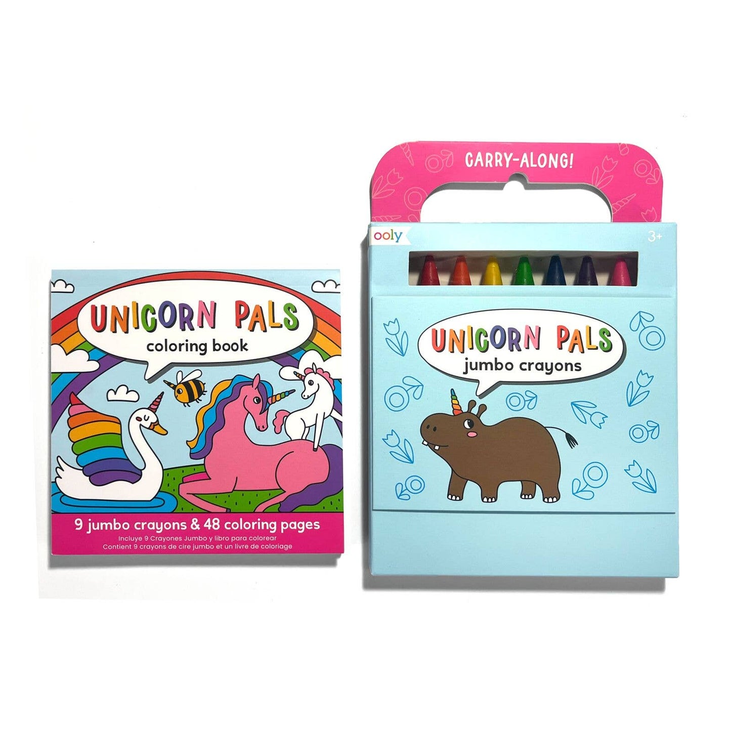 Carry-Along Coloring Book Set - Unicorn Pals