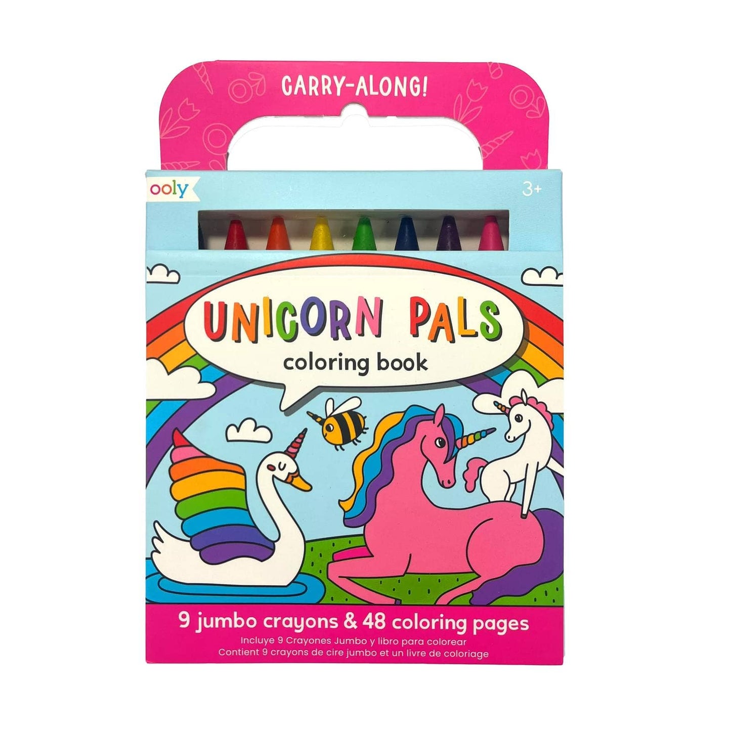 Carry-Along Coloring Book Set - Unicorn Pals