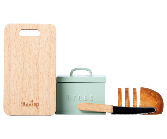 Bread Box w/ Utensils, Miniature