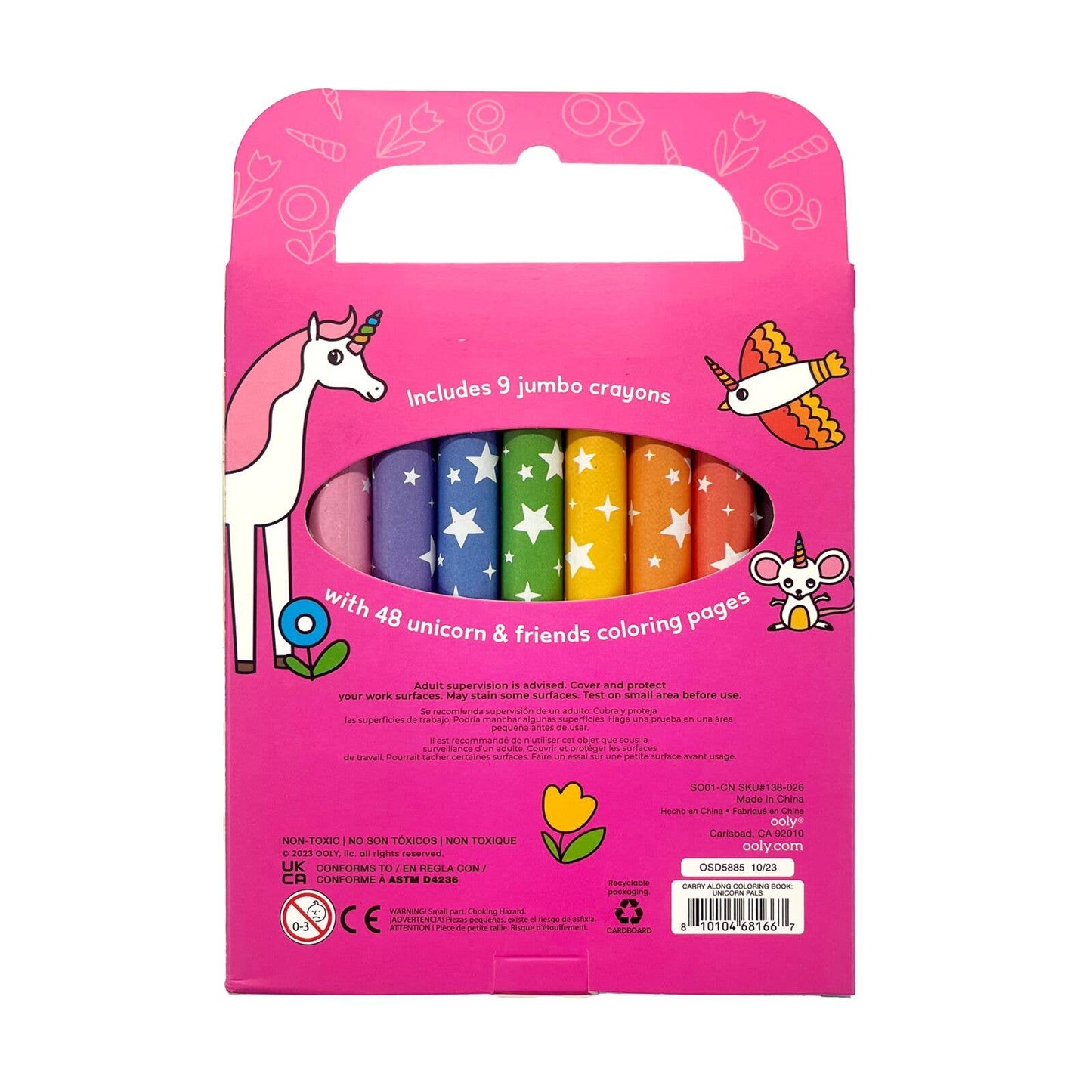 Carry-Along Coloring Book Set - Unicorn Pals