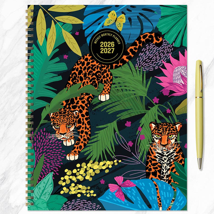 In the Jungle Large Weekly Monthly Planner 2026-2027