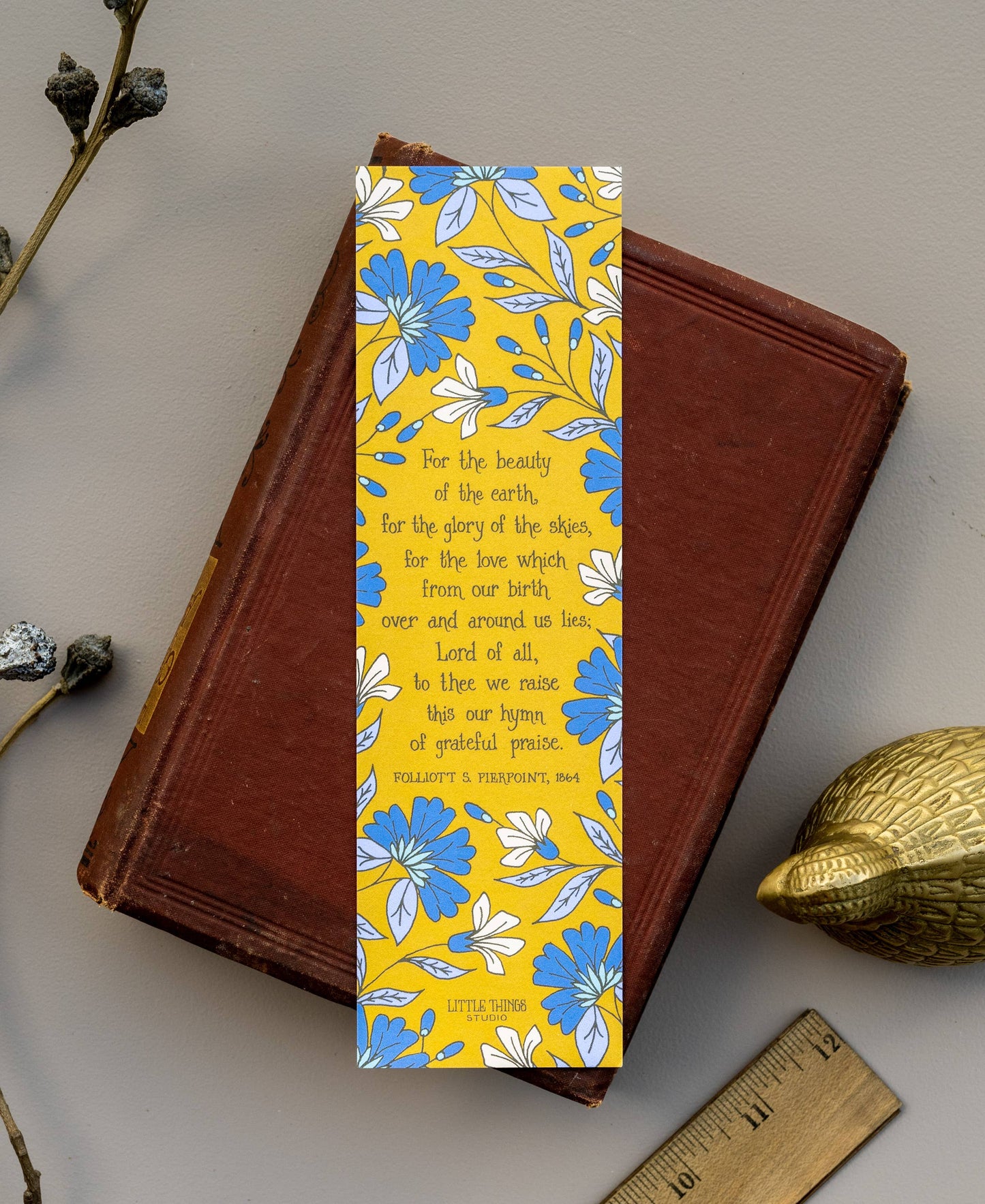 One Hymn Bookmark from the Beecher set