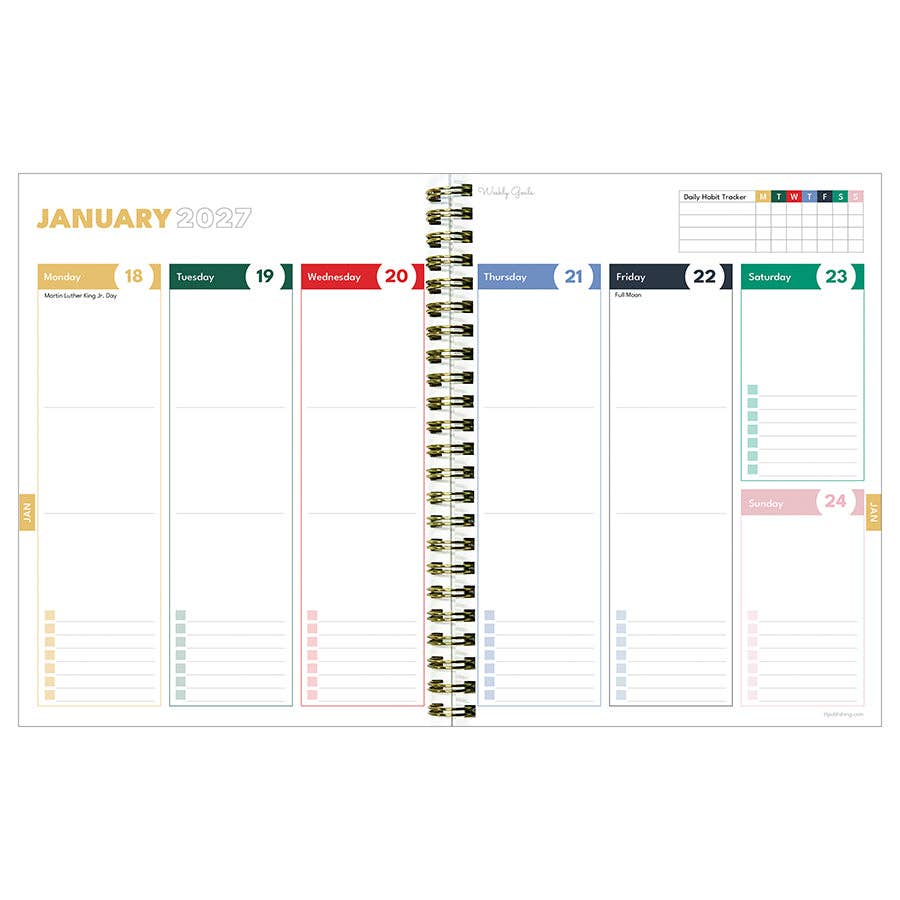 July 2026 - June 2027 Lovely Lemon Weekly Monthly Planner