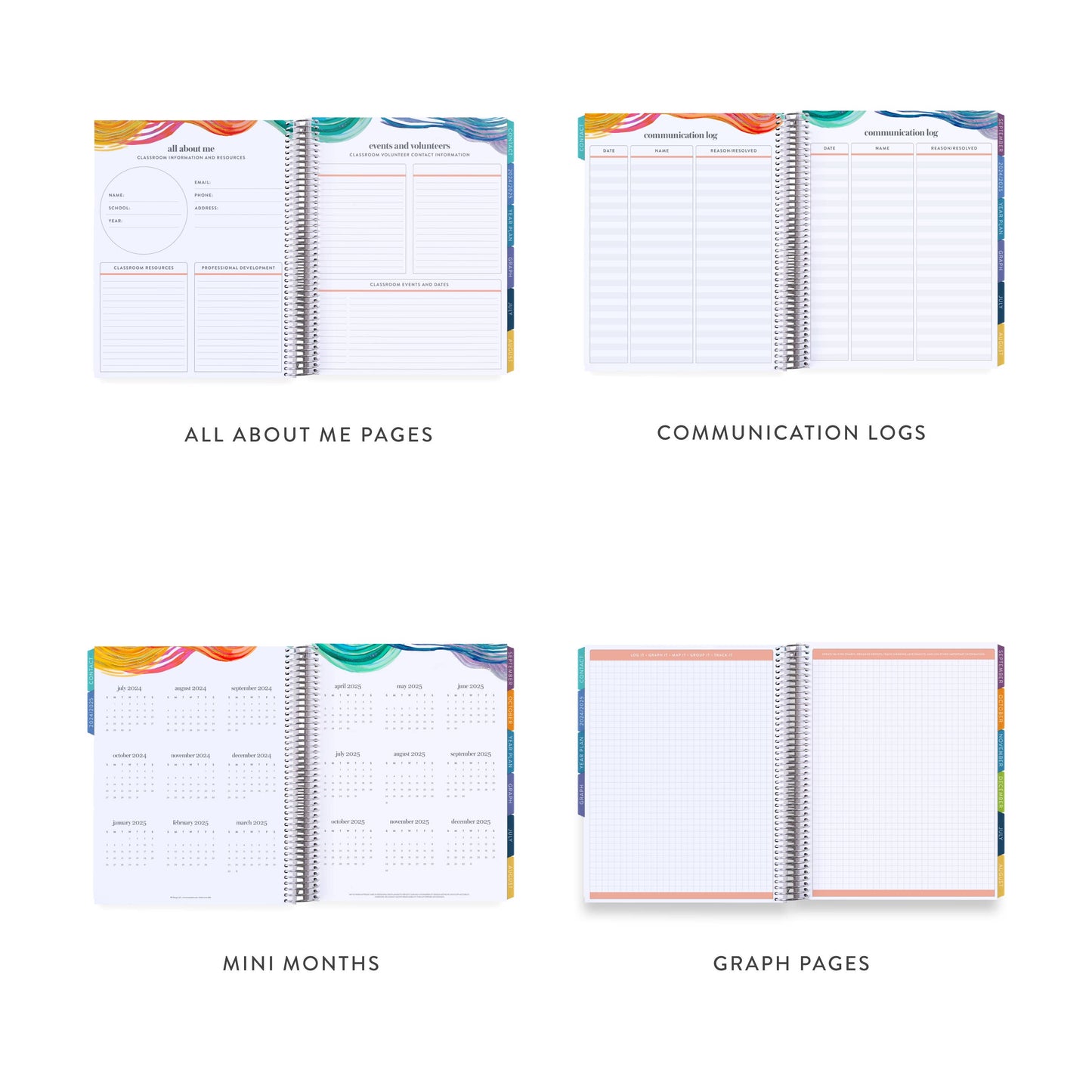 Coiled Teacher Lesson Planner - Motivation Notes design