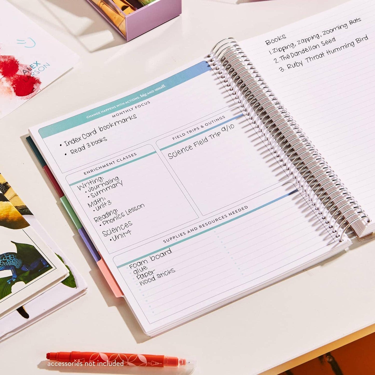 8.5x11 Homeschool Planner - School Supplies
