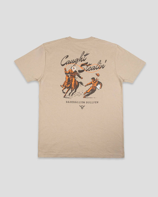 Caught Stealin' T-Shirt - Cream