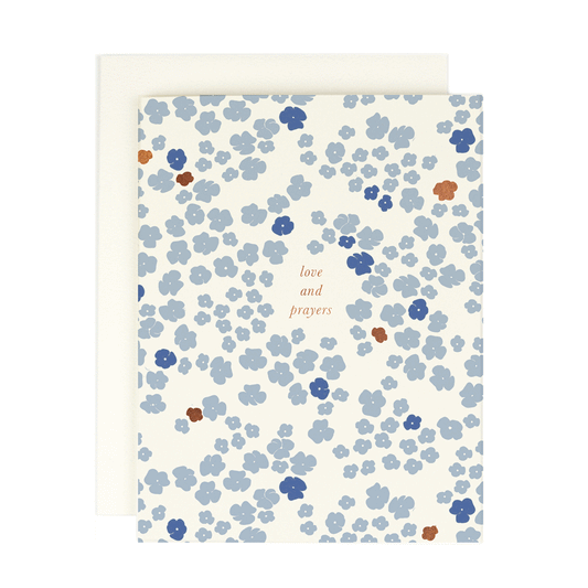 Love and prayers: Single card