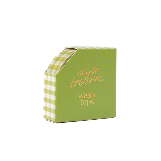Green Gingham Washi Tape