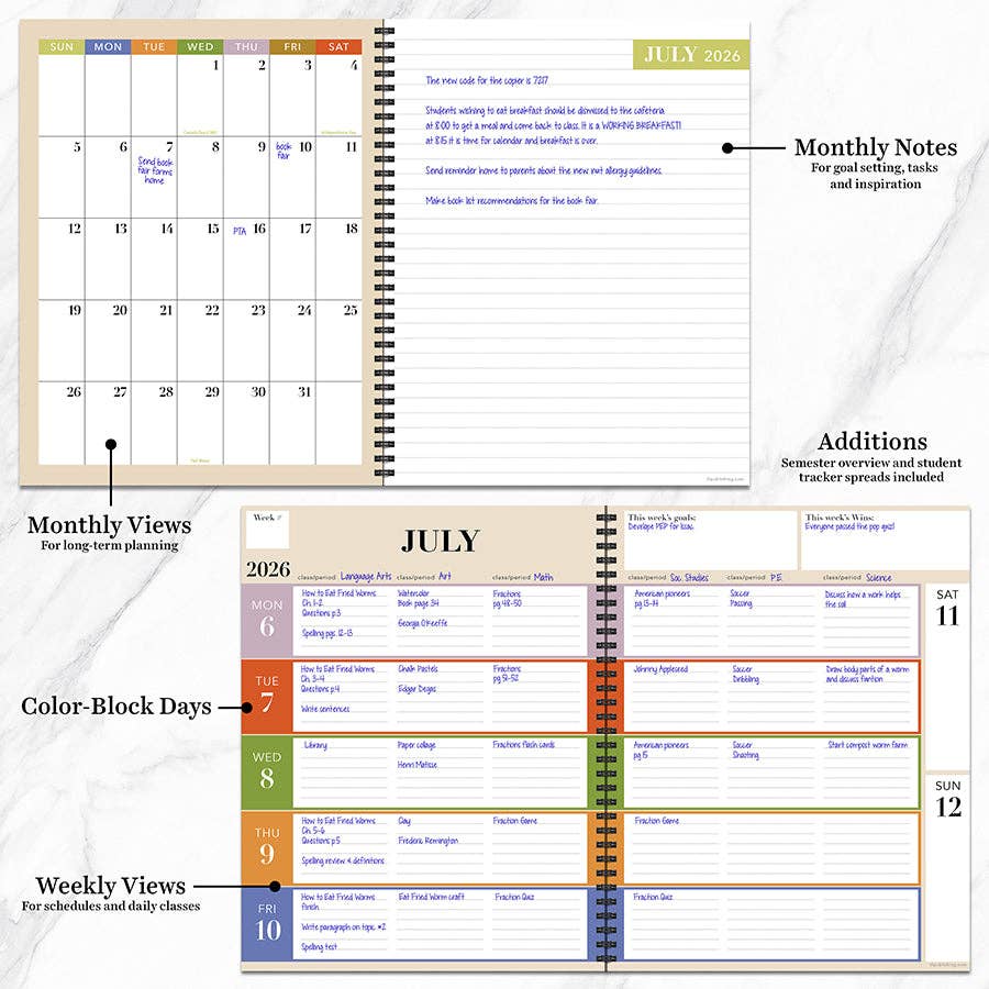 Kraft & Lead Teacher/Home School Lesson Planner 2026-2027