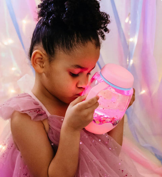 Glo Pals Bubblegum Pink Sensory Play Jar 