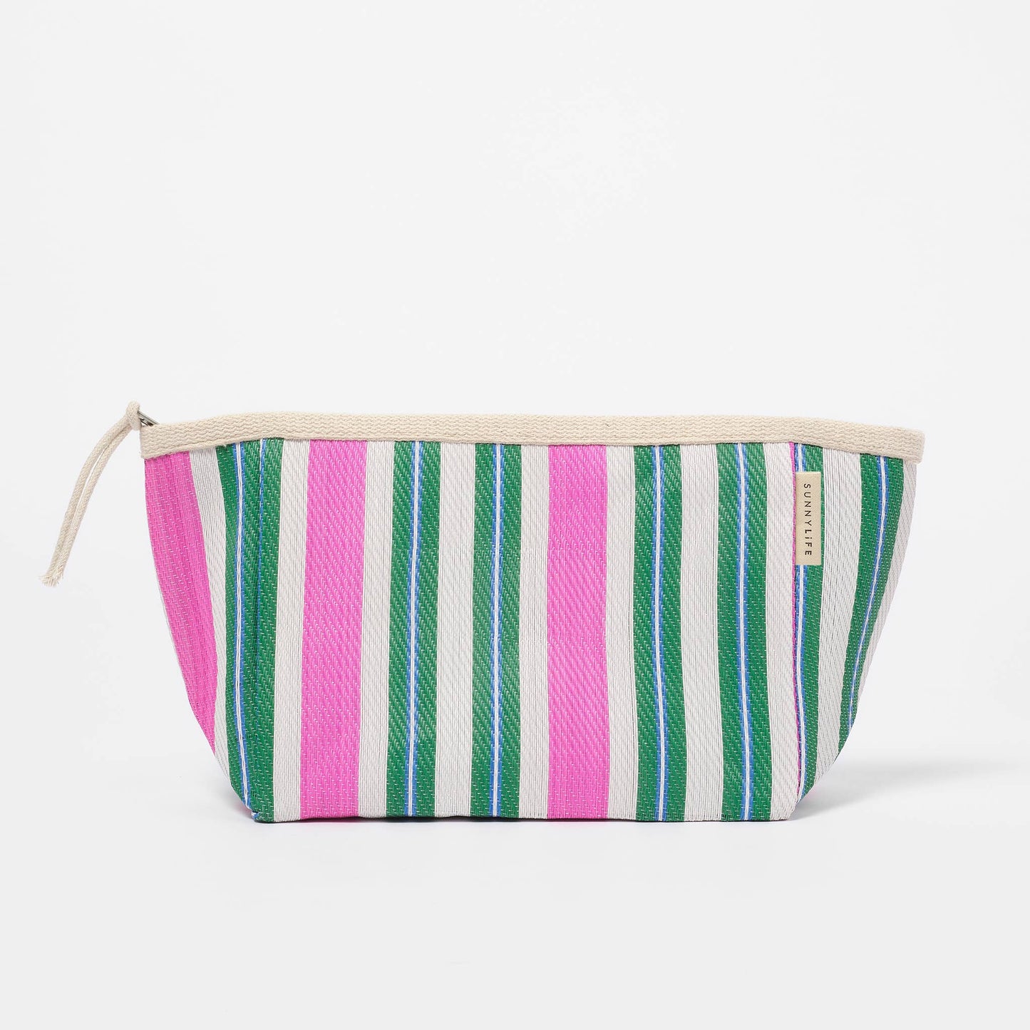 Recycled Nylon Pouch Seagrass Green Multi